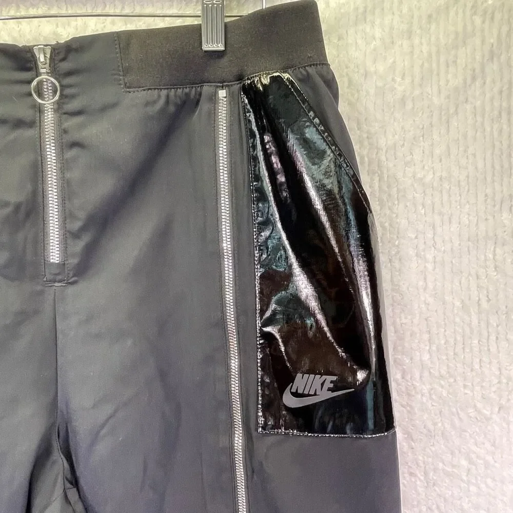 Nike Black Sportswear Icon Clash Woven Trousers Tracksuit Bottom Pant Size Large